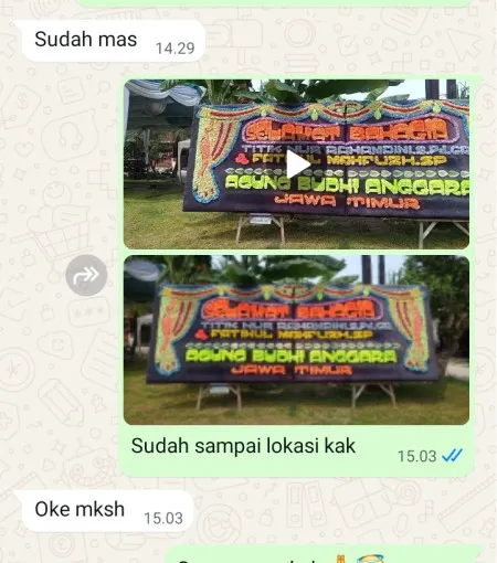 Pengiriman Papan Bunga GOR Samarinda